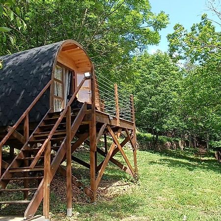 Le Temps Suspendu Hotel Saint-Pierreville Eksteriør billede